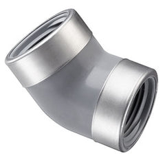 Spears 819-005CSR 1/2 CPVC 45 ELBOW REINFORCED FEMALE THREAD SCH80  | Midwest Supply Us