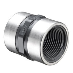 Spears 830-015SR 1-1/2 PVC COUPLING REINFORCED FEMALE THREAD SCH80  | Midwest Supply Us