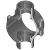 868SV-251 | 2X1-1/2 PVC CLAMP SADDLE DOUBLE OUTLET SOCKET FKM SSB | (PG:086) Spears