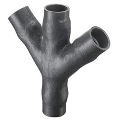 Spears 876-080F 8 PVC DOUBLE WYE SOCKET SCH80 FABRICATED 100 PSI G  | Midwest Supply Us
