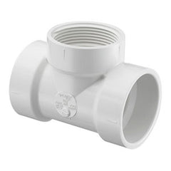 Spears P445-040 4 PVC DWV FLUSH CLEAN OUT TEE HUBXHUBXFPT  | Midwest Supply Us