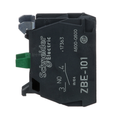 SQUARE D ZBE101 Single contact block for head 22mm 1NO screw clamp terminal 5 Pack  | Midwest Supply Us
