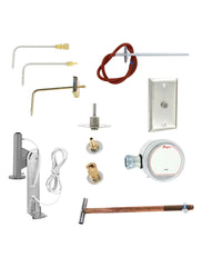 Dwyer A-306-A Outdoor static pressure sensor | includes 50' vinyl tubing | mounting bracket and hardware. Gray sensor.  | Midwest Supply Us