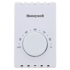 Resideo T410B1004 ELECTRIC HEAT THERMOSTAT DPST, BIMETAL SNAP ACTING SWITCH, WHITE, DEG F .  | Midwest Supply Us