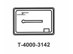 Johnson Controls T-4000-3142 WHITE PLAST CVR, HOR,THERM 1WN  | Midwest Supply Us