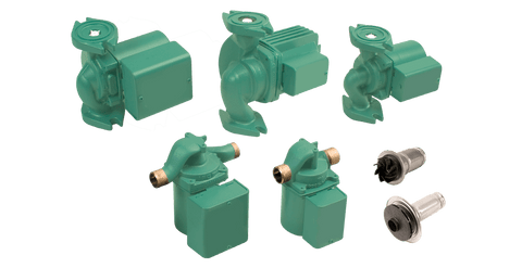 Taco L0515-B6CI1-FHA1 Circulator Pump | Cast Iron | 1/25 HP | 230V | Single Phase | 0.46A | 3250 RPM | Flanged | 250 PSI Max Press. | Integral Flow Check | Series LoadMatch  | Midwest Supply Us