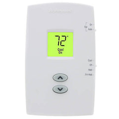 Resideo TH1210DV1007 PRO 1000 VERTICAL NON-PROGRAMMABLE DIGITAL THERMOSTATS, BACKLIT DISPLAY ,DUAL POWERED (24VAC AND/OR BATTERY). 2 HEAT / 1 COOL HEAT PUMP  | Midwest Supply Us