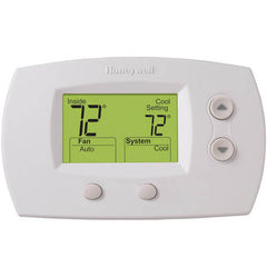 Resideo TH5220D1029 FOCUSPRO 5000 NON-PROGRAMMABLE DIGITAL THERMOSTATS, BACKLIT DISPLAY, DUAL POWERED (24VAC AND/OR BATTERY). UP TO 2H/2C. 5.09 SQ. IN. DISPLAY  | Midwest Supply Us