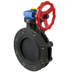 Spears 722321L-040 4 PVC TL BUTTERFLY VALVE EPDM W/GEAR OPERATOR SS LUG  | Midwest Supply Us