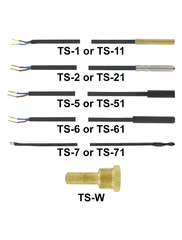 Dwyer Instruments TS-1 PTC Sensor | Brass Sheath | PVC Cable | 5 ft. (1.5 m) length  | Midwest Supply Us