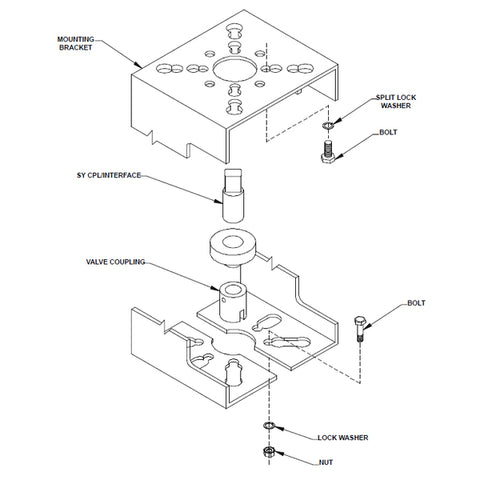 Belimo UBSP0008 Custom BV Retrofit kit | SY mount actuator  | Midwest Supply Us