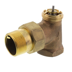 Resideo V110E1028 V110 VALVE BODY- VERTICAL ANGLE PATTERN WITH MNPT TAILPIECE OUTLET.1-1/4".  | Midwest Supply Us