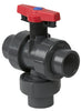 4723L1-040 | 4 PVC TRUE UNION INDUSTRIAL 3 WAY VERTICAL L/1 FLANGED EPDM | (PG:615) Spears