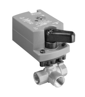 Johnson Controls VG1841AE+9T4GGA 1/2" 3W BALL VALVE 1.9CV; BRASS TRIM NON-SPR RET VA9104-GGA-3S NO SWITCH 0-10V PROPORTIONAL  | Midwest Supply Us