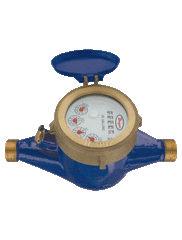 Dwyer Instruments WM2-A-C-07 2" brass multi-jet water meter (GPM).  | Midwest Supply Us