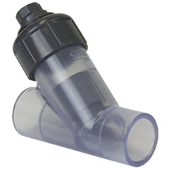 Spears 1631-007CLSR 3/4 PVC CLEAR Y-CHECK VALVE REINFORCED FEMALE THREAD FKM  | Midwest Supply Us