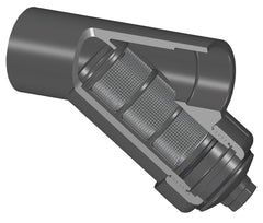Spears YS22S8-040CL 4 PVC CL WYE STRAINER SOCKET EPDM SS8 MESH  | Midwest Supply Us