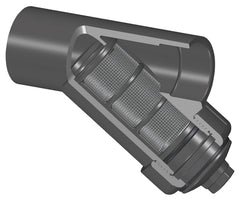 Spears YS22C8-015C 1-1/2 CPVC WYE STRAINER SOCKET EPDM C8 MESH  | Midwest Supply Us