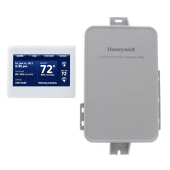 Resideo YTHX9421R5085WW WHITE FRONT/WHITE SIDES PRESTIGE 2-WIRE IAQ KIT WITH REDLINK TECHNOLOGY. RESIDENTIAL OR COMMERCIAL USE. 7 DAY PROGRAMMABLE  | Midwest Supply Us