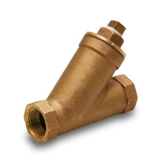 Everflow 100T112-NL 1-1/2" Threaded Y Strainer With Plug Bronze, Lead Free  | Midwest Supply Us