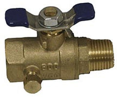 Everflow 1127 RAVEN R1342 1/2 male x female ball valve w/ waste RAVEN # 1127  | Midwest Supply Us