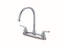 Everflow BGL-G10C Glenford Two Handle Kitchen Faucet Without Spray Chrome  | Midwest Supply Us