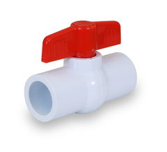 Everflow 260S100 1" ECONOMY PVC SOLVENT BALL VALVE WHITE (NOT FOR POTABLE WATER)  | Midwest Supply Us