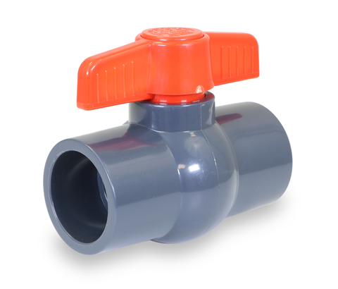 Everflow 270S400 4" SCH. 80 PVC SOLVENT BALL VALVE GRAY NSF APPROVED  | Midwest Supply Us