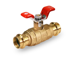 Everflow 315R001-NL 1" PRESS Full Port Ball Valve with "T" Handle Lead Free  | Midwest Supply Us