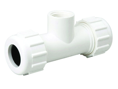 Everflow 370CT012 1/2" PVC COMPRESSION TEE FIP BRANCH NSF APPROVED  | Midwest Supply Us