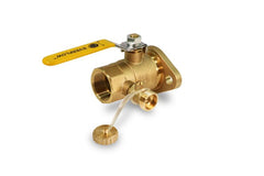 Everflow 510T002 EVERFLOW 510T002 2" IPS F/P FLANGE BALL VALVE WITH PURGE - NUTS & BOLTS UPC/NSF61-9 600WOG *PAIR OF 2*  | Midwest Supply Us
