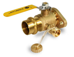 Everflow 520R034 *Pair of 2* 3/4" PRESS ROTATING F/P FLANGE BALL VALVE WITH PURGE - NUTS & BOLTS UPC/NSF61-9 600WOG  | Midwest Supply Us