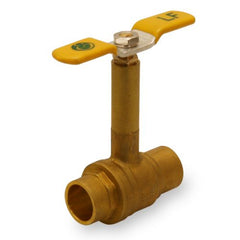Everflow 53121-NL 1/2" SWT Long Bonnet Brass Ball Valve Lead Free  | Midwest Supply Us