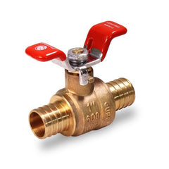 Everflow 615P001-NL 1" F1807 PEX X PEX Full Port Brass Ball Valve with "T" Handle Lead Free  | Midwest Supply Us