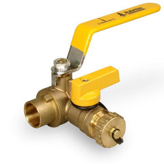 Everflow 706C002-NL 2" SWT X SWT Ball Valve with Hose Drain Lead Free  | Midwest Supply Us