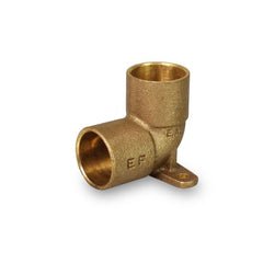 Everflow CCDL0012-NL 1/2" NOM Cast Brass 90 Drop Ear Elbow C X C Lead Free  | Midwest Supply Us