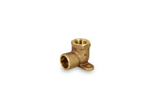 Everflow CFDL3412-NL 3/4 X 1/2" NOM Cast Brass 90 Drop Ear Reducing Elbow C X F Lead Free  | Midwest Supply Us