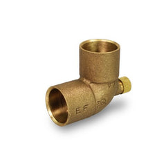 Everflow CCDL0340-NL 3/4" NOM Cast Brass 90 Elbow with Drain C X C Lead Free  | Midwest Supply Us