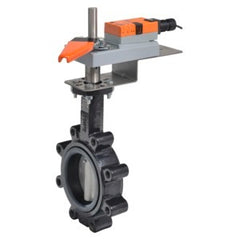 Belimo F6150HDU+GRCX120-3 Butterfly Valve | 6" | 2 Way | 1579 Cv | w/ Non-Spring | 120V | Floating Point  | Midwest Supply Us