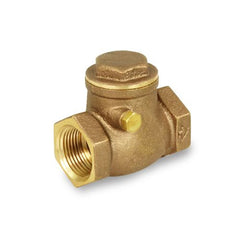 Everflow 210T012 1/2" Threaded Swing Check Valve Brass, For Non-Potable Water Use  | Midwest Supply Us