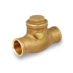 Everflow 210C034 3/4" Sweat Swing Check Valve Brass, For Non-Potable Water Use  | Midwest Supply Us