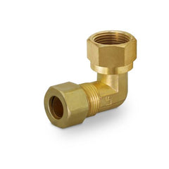 Everflow C70R-3812-NL 3/8" OD X 1/2" FIP Compression Elbow Lead Free Brass Fitting  | Midwest Supply Us