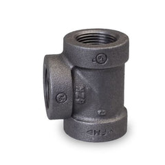 Everflow BST1G 1" Cast Iron Threaded Straight Tee  | Midwest Supply Us
