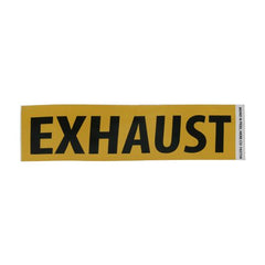 Everflow SIGN#3 RAVEN R1673 Yellow-Warning Gas Notification Sign Exhaust RAVEN #Sign Exhaust  | Midwest Supply Us