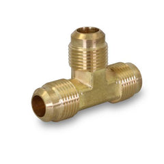 Everflow F44-58 5/8" OD Flare Tee Brass Flare Fitting  | Midwest Supply Us