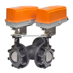 Belimo F765-150SHP+2*GMB24-MFT-T-X1 N4H Butterfly Valve | 2.5" | 3 Way | 146 Cv | w/ Non-Spring | 24V | MFT | NEMA 4H | WITH HEATER OPTION  | Midwest Supply Us