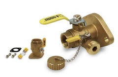 Everflow 895C112 RAVEN 895C112 1-1/2" SWT F/P FLANGE BALL VALVE WITH PURGE - NUTS & BOLTS *SINGLE*  | Midwest Supply Us