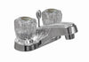 BAR-B13C | Arlington Two Handle Lav Faucet Acrylic Handle With Drain Chrome | Everflow