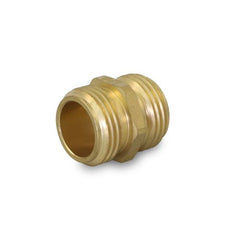 Everflow G33-3434 3/4" MH X 3/4" MH (Tapped 1/2" FPT) Adapter Brass Garden Hose Fitting, For Non Potable Use Only  | Midwest Supply Us