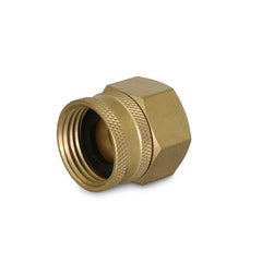Everflow G38S-3412 3/4" FH X 1/2" FPT Swivel Adapter Brass Garden Hose Fitting, For Non Potable Use Only  | Midwest Supply Us